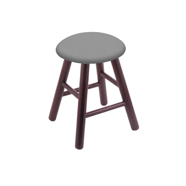 Holland Bar Stool Co Oak Vanity Stool, Dark Cherry Finish, Graph Parrot Seat RC18OSDC007 - main
